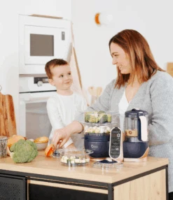 BabyMoov Robot Multifonctions XL Cuiseur Et Mixeur Pour Bébé - Nutribaby XL -Babymoov A001127 nutribabyXL robotculinaire 02