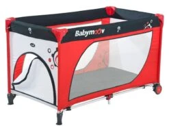 Babymoov Lit Parapluie Moonlight Rouge Gris