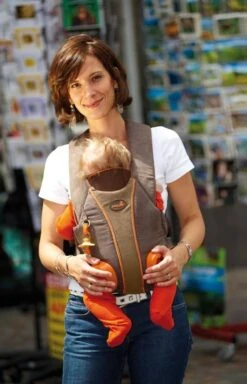 Babymoov Porte Bébé Noir Marron Orange