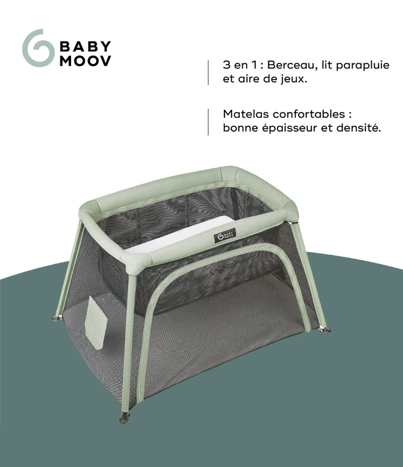 BabyMoov Lit Parapluie Avec Berceau Intégré - Moov & Comfy 7 BabyMoov Lit Parapluie Avec Berceau Intégré - Moov & Comfy – Image 5