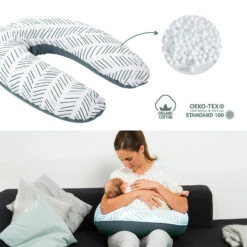 BabyMoov Coussin D'allaitement Doomoo – Ethnic Petrol -Babymoov PREVUW NoColor 3 X