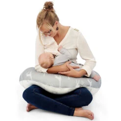 BabyMoov Coussin D’allaitement Doomoo – Girafe/Gris -Babymoov PREWFG NoColor 3 X