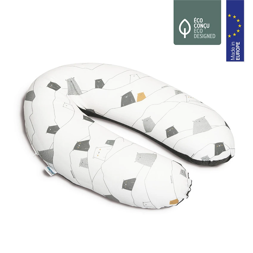 BabyMoov Coussin D'allaitement Imprimé Ours - Bear Grey