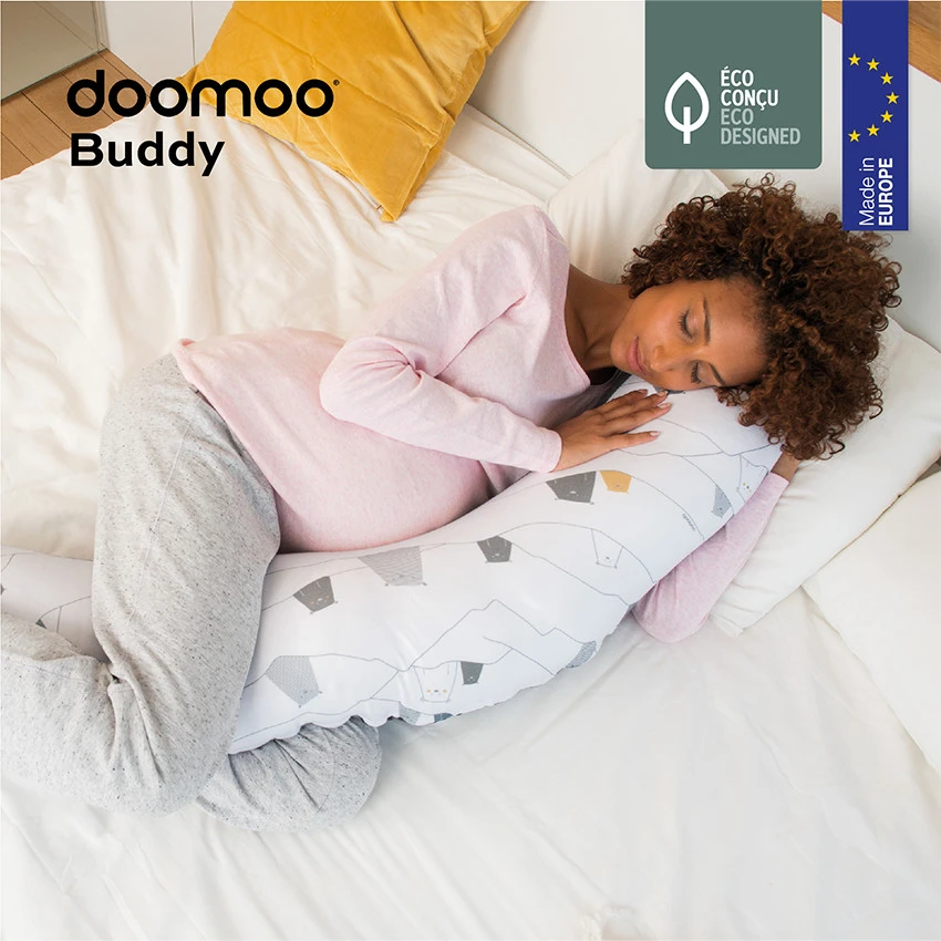 BabyMoov Coussin D'allaitement Imprimé Ours - Bear Grey 4 BabyMoov Coussin D'allaitement Imprimé Ours - Bear Grey – Image 2