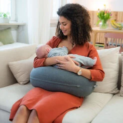 BabyMoov Coussin De Maternité Doomoo Buddy - Chiné Anthracite -Babymoov PRF0TS NoColor 3 X