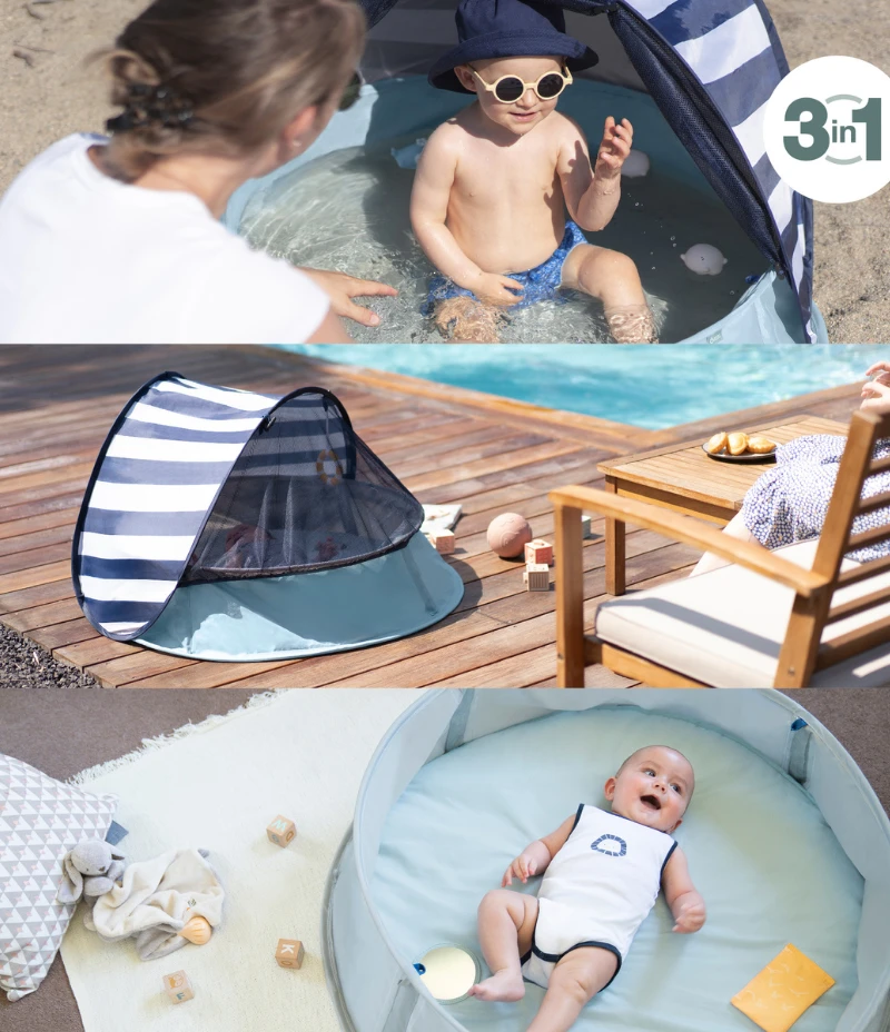 BabyMoov Parc De Jeux Et Piscine Pour Bébé Anti-UV - Aquani Marinière 6 BabyMoov Parc De Jeux Et Piscine Pour Bébé Anti-UV - Aquani Marinière – Image 5