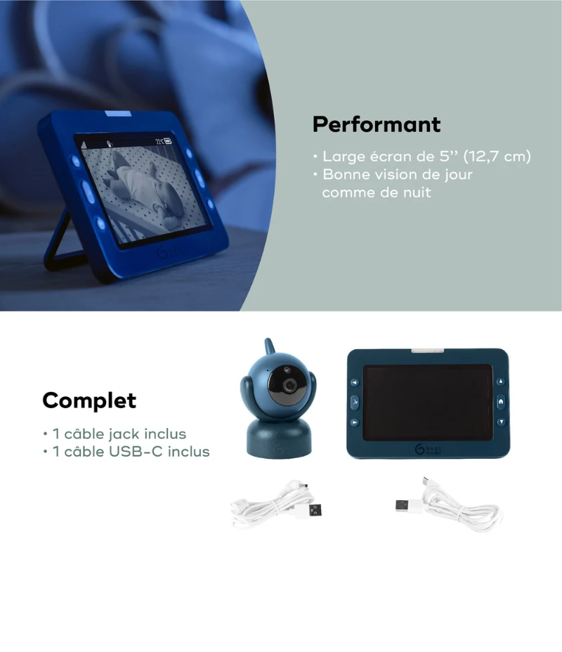 BabyMoov Babyphone Vidéo Rotatif YOO-Master(+) 5" 6 BabyMoov Babyphone Vidéo Rotatif YOO-Master(+) 5" – Image 4