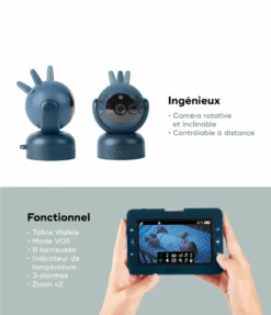 BabyMoov Babyphone Vidéo Rotatif YOO-Master(+) 5" 11 BabyMoov Babyphone Vidéo Rotatif YOO-Master(+) 5" -Babymoov babyphonecamerarotativeyoomaster5visionnocturne