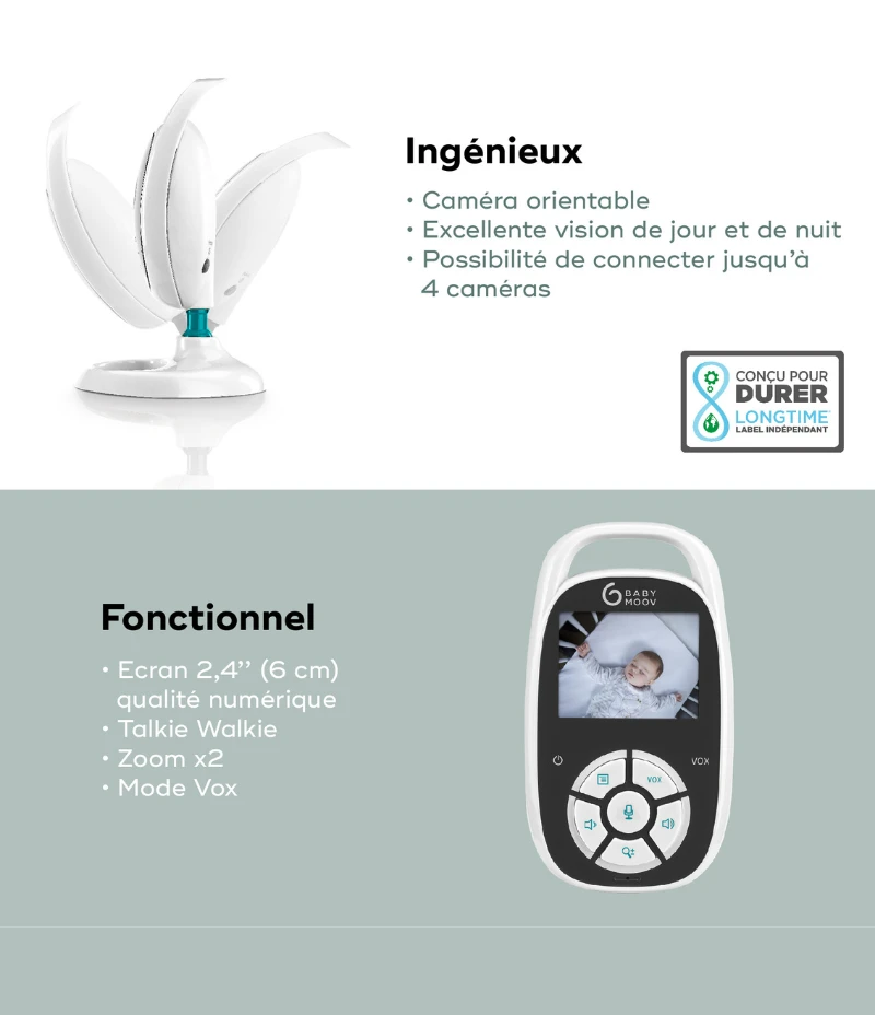 BabyMoov Babyphone Vidéo YOO-See - Ultra Compact 7 BabyMoov Babyphone Vidéo YOO-See - Ultra Compact – Image 5