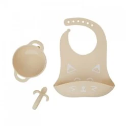 BabyMoov Coffret Repas En Silicone First'isy Renard Beige