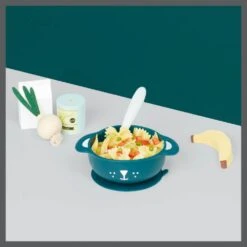 BabyMoov Coffret Repas En Silicone Tast'isy Chien Bleu -Babymoov bm050074078 2