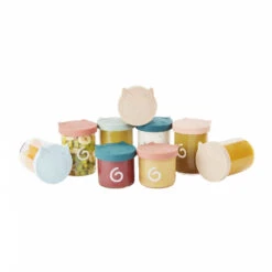 BabyMoov Lot De 9 Pots De Conservation En Verre Isy Bowls - 6 X 250 + 3 X 120 Ml