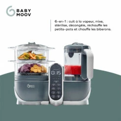 BabyMoov Robot De Cuisine Nutribaby+ Industrial Grey 15 BabyMoov Robot De Cuisine Nutribaby+ Industrial Grey -Babymoov bm056048789 3