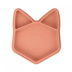 BabyMoov Assiette Compartimentée En Silicone Isy Renard Terracotta