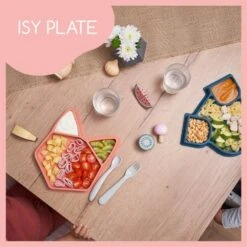 BabyMoov Assiette Compartimentée En Silicone Isy Renard Terracotta -Babymoov bm056174023 3