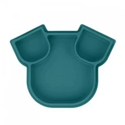 BabyMoov Assiette Compartimentée En Silicone Isy Chien Bleu