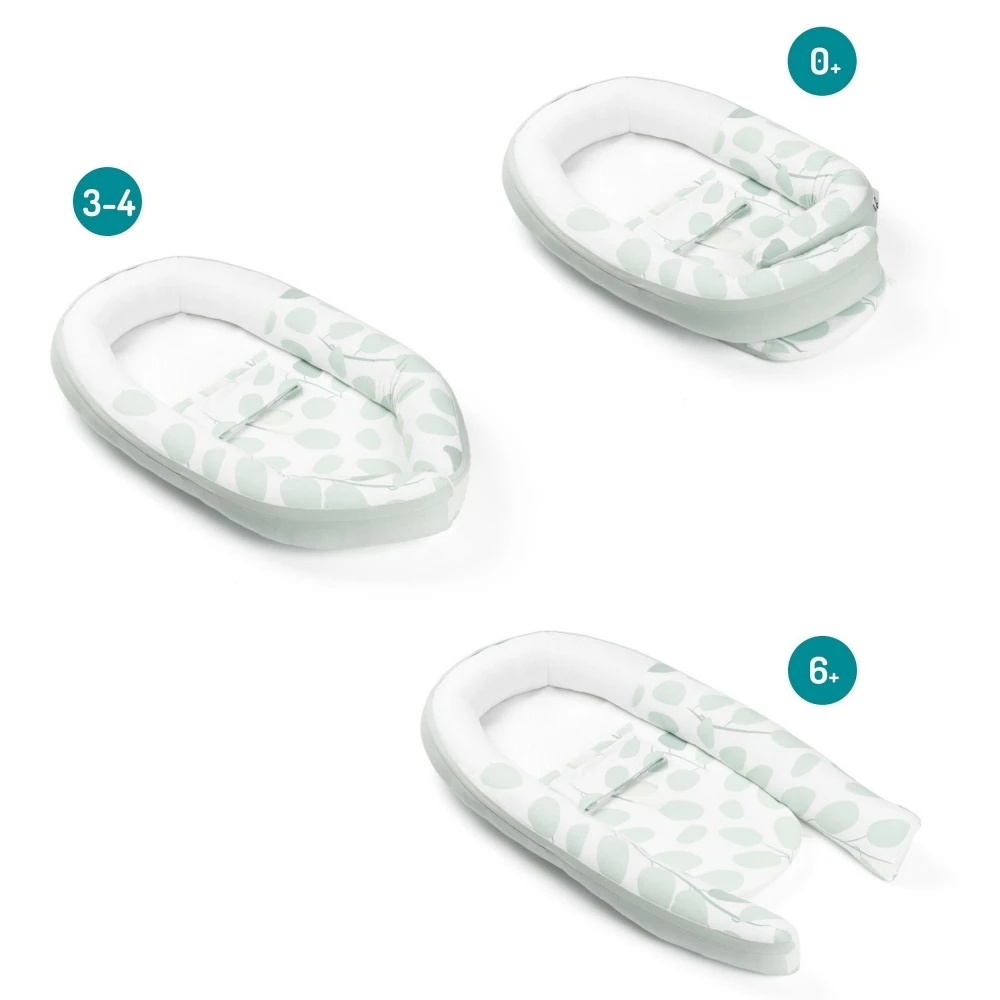 BabyMoov Réducteur Doomoo Cocoon Leaves Aqua Green 4 BabyMoov Réducteur Doomoo Cocoon Leaves Aqua Green – Image 2