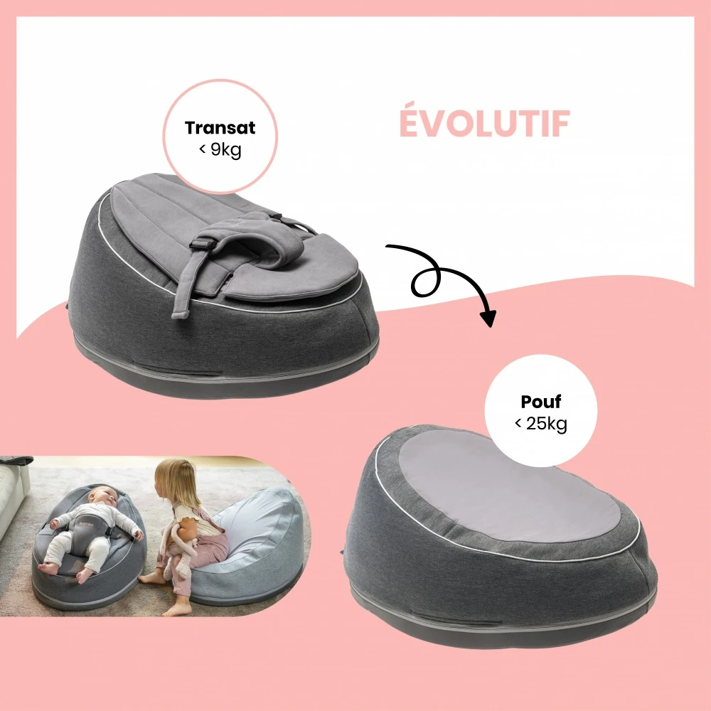 BabyMoov Transat Bébé Doomoo Seat'n Swing Grey 7 BabyMoov Transat Bébé Doomoo Seat'n Swing Grey – Image 5