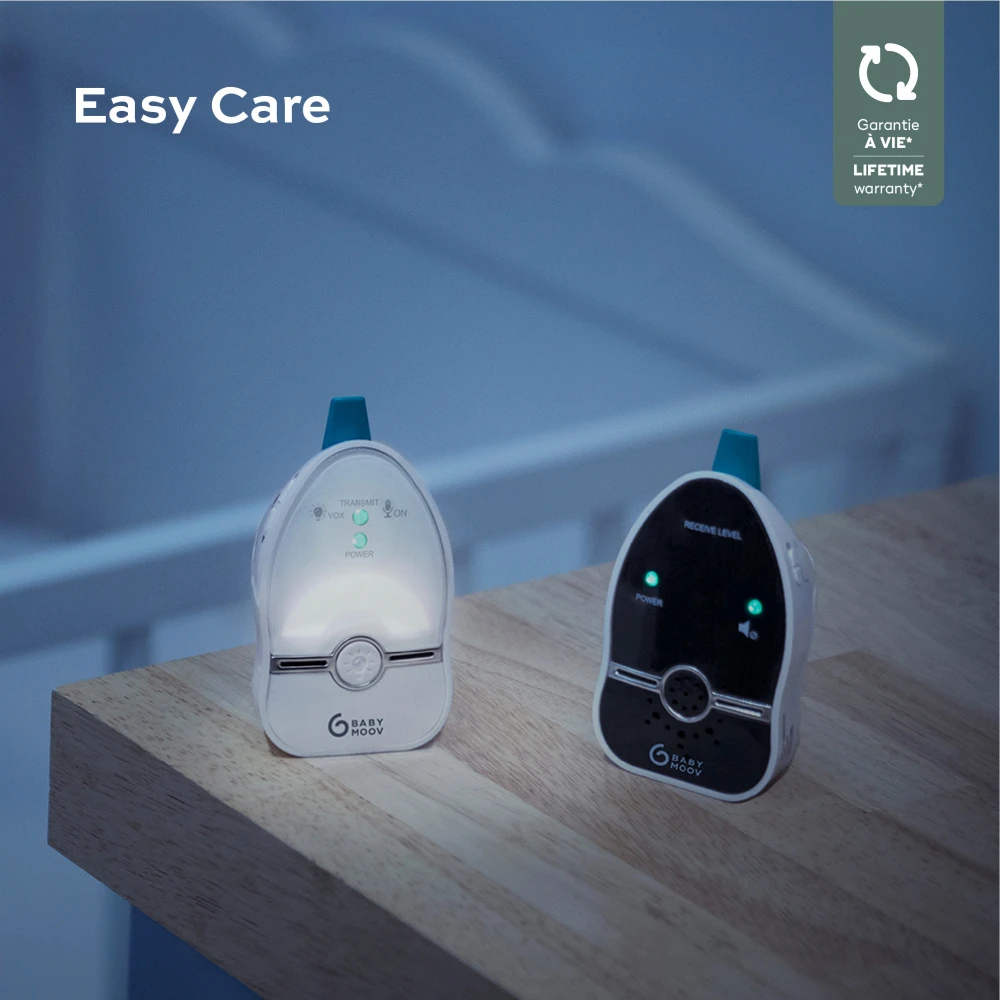 BabyMoov Babyphone Audio Easy Care 2019 Avec Veilleuse 4 BabyMoov Babyphone Audio Easy Care 2019 Avec Veilleuse – Image 2
