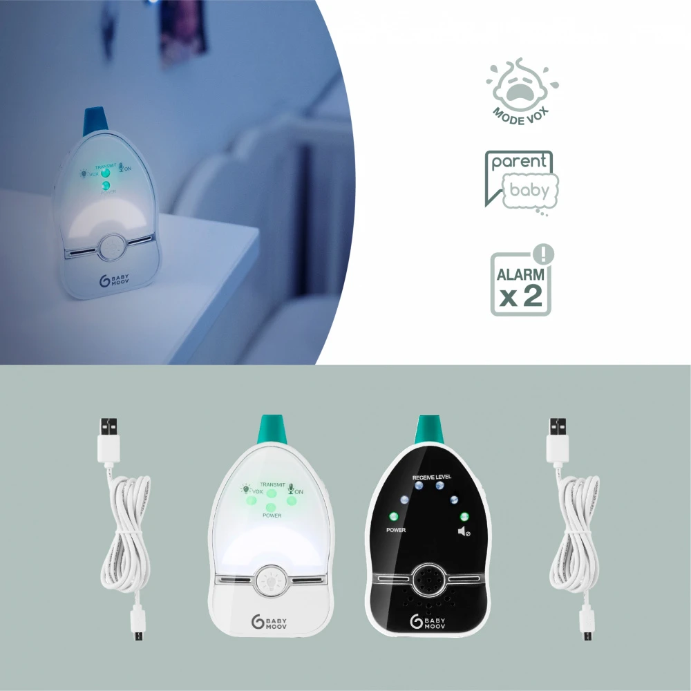 BabyMoov Babyphone Audio Easy Care 2019 Avec Veilleuse 6 BabyMoov Babyphone Audio Easy Care 2019 Avec Veilleuse – Image 4