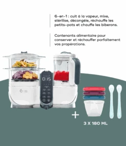 BabyMoov Robot Nutribaby + 3 Babybols Et 2 Cuillères OFFERTS -Babymoov packdiersificationalimentairenutribabymultifonctions