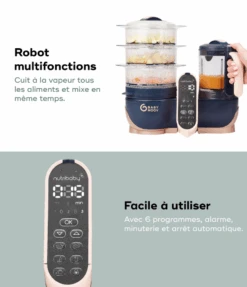 BabyMoov Robot Multifonctions XL Cuiseur Et Mixeur Pour Bébé - Nutribaby XL -Babymoov robot culinaire bebe nutribaby XL