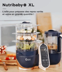 BabyMoov Robot Multifonctions XL Cuiseur Et Mixeur Pour Bébé - Nutribaby XL -Babymoov robot culinaire nutribaby XL babymoov