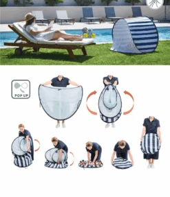 BabyMoov Tente Anti-UV Bébé - Marinière -Babymoov tente anti UV Babymoov